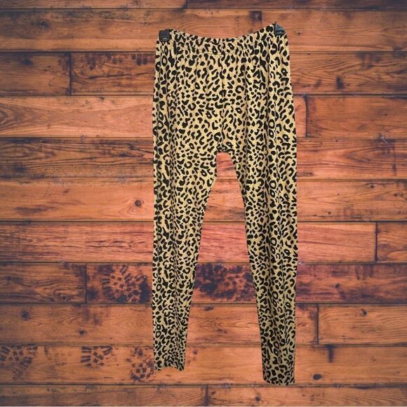 5 for $25🔥Cheetah Print Elastic Waist Leggings One Size - Picture 1 of 4